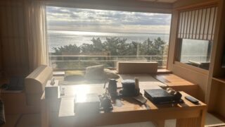 鴨川館の部屋での朝食